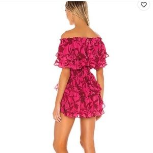 MISA Los Angeles dress over the shoulder
